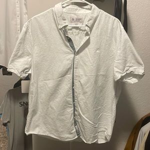 Mens white button up shirt